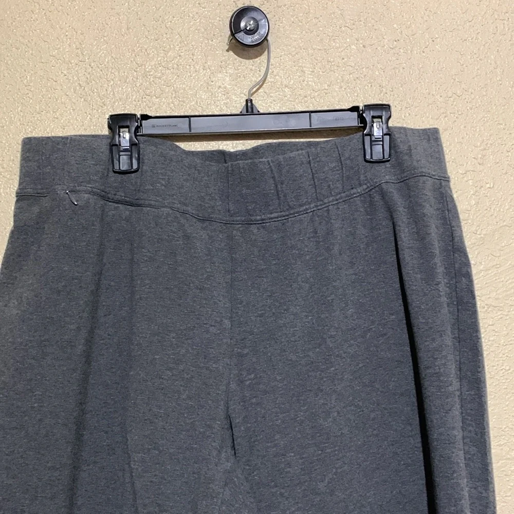 Lands' End Capris Stretch Pants Gray 2X Starfish Crop Straight Cotton Spandex - Picture 4 of 16